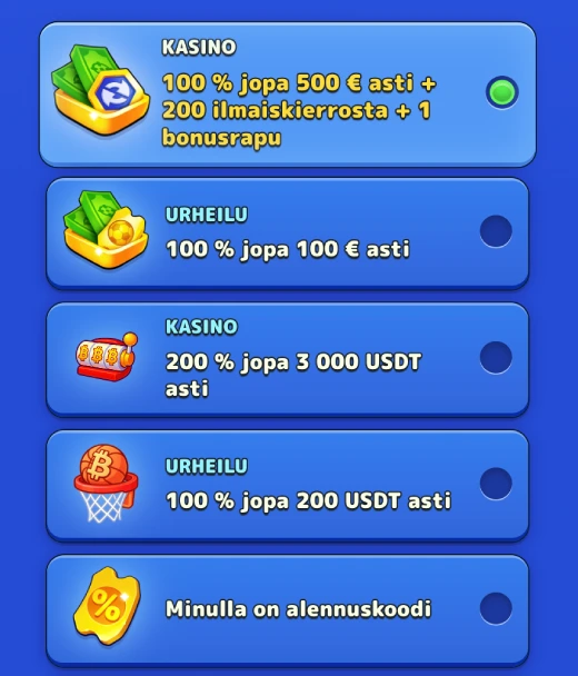 Rekisteröityminen Pistolo Casino
